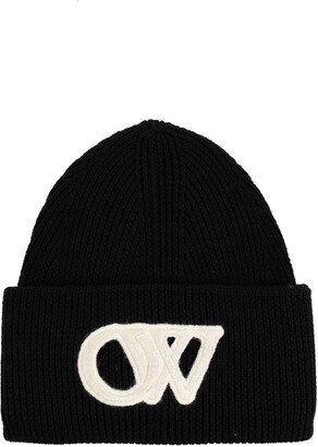 Logo Embroidered Beanie-AO