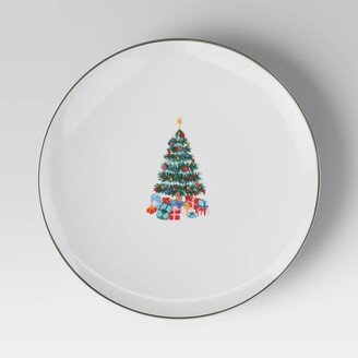 Christmas Dining Plate White