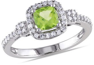 10K 0.82 Ct. Tw. Diamond & Peridot Ring