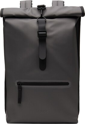 Gray Rolltop Backpack