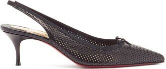 Hall Sling 55 Perforated-leather Slingback Pumps