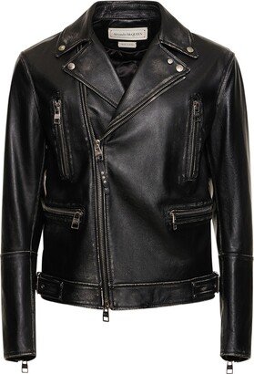 Biker leather jacket-AB