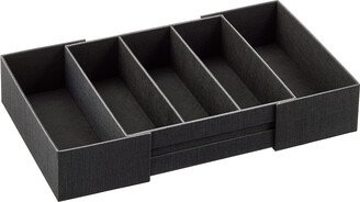 Cambridge 5-Secton Expandable Drawer Organizer Black