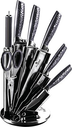 Berlinger Haus 8Pc Carbon 2 Knife Block Set-AA