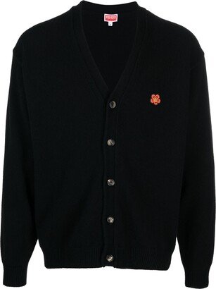 Long-Sleeve Wool Cardigan