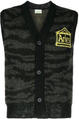 Logo-Print Knitted Vest