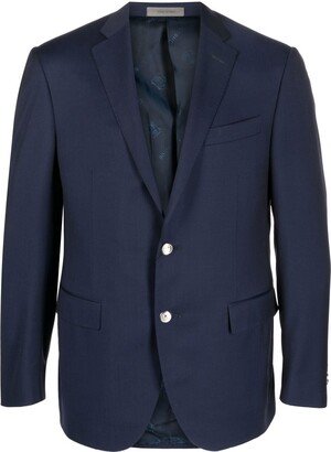 Single-Breasted Wool Blazer-CJ