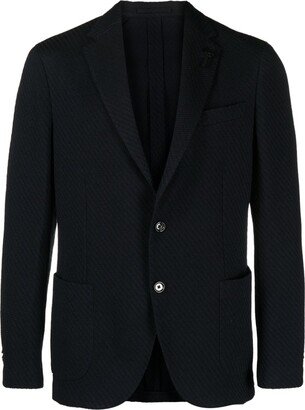 Single-Breasted Textured Blazer