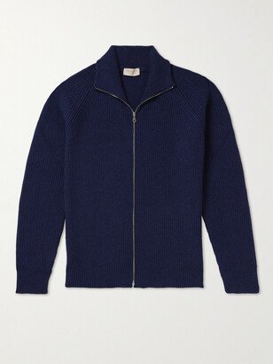 Thatch Recycled Cashmere and Merino Wool-Blend Zip-Up Cardigan