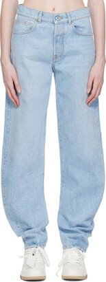 Blue Twist Banana Jeans