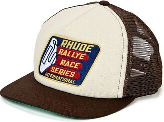 Race Series motif-embroidered cap