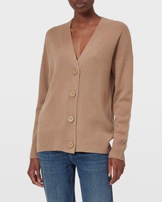 Elder V-Neck Button-Front Cashmere Cardigan