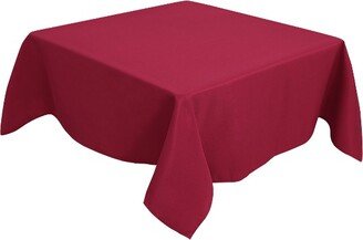 PiccoCasa Square Wedding Picnic Wrinkle Dining Table Cover 1Pc Red