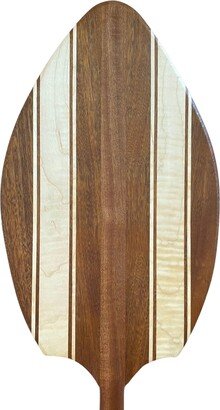 Teardrop Shaped Mahogany & Curly Maple Paddle - Hawaiian Outrigger Canoe Paddling