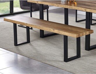 Best Master Furniture Oak Wood Dining Bench