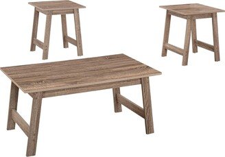 Dark Taupe Table Set - 3Pcs Set - 36 x 20 x 16.25