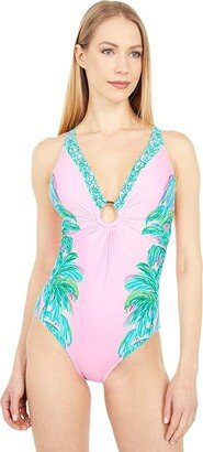 Stephie One-Piece (Pink Blossom Suite Views Engineered One-Piece) Women's Swimsuits One Piece