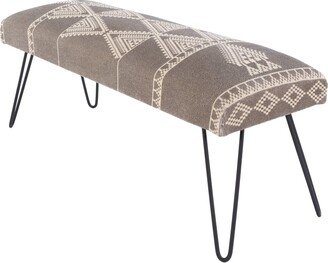 Kiana Kiora Global Bohemian Upholstered Bench