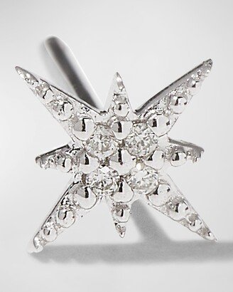 Starburst Diamond Single Stud Earring