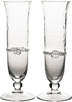 Graham Toasting Flutes, Set of 2