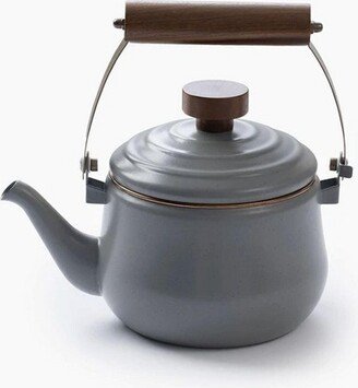 Enamel Teapot, Slate Gray