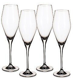 La Divina Champagne Flutes, Set of 4