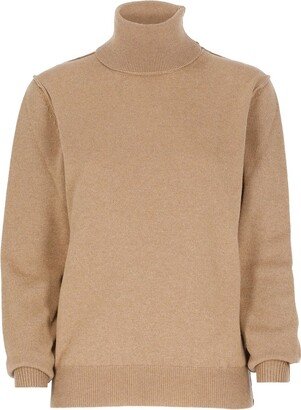 Turtleneck Long-Sleeved Sweater-AA