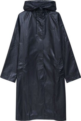 Logo-Embroidered Hooded Raincoat