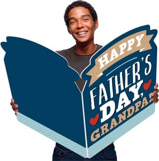 Big Dot Of Happiness Grandpa, Happy Father's Day - Giant Greeting Jumborific Card - 16.5 x 22 In