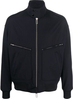 Zip-Detail Bomber Jacket