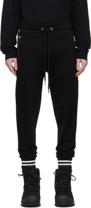 Black Striped Cuff Lounge Pants