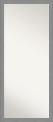 Brushed Framed Floor/Leaner Full Length Mirror, 27.5