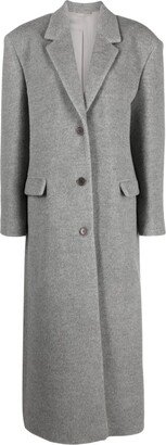 Single-Breasted Wool Coat-AD