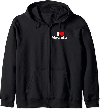 I HEART LOVE NEVADA I LOVE HEART NEVADA Zip Hoodie