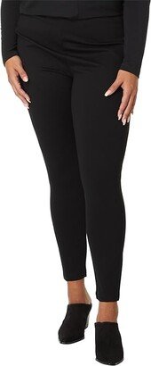 Plus Size Laura Ponte Leggings (Black) Women's Casual Pants