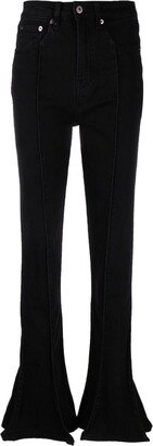 Trumpet high-rise flared jeans