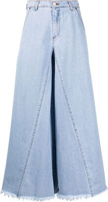 Wide-Leg Cotton Jeans-AC