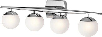 Netlighting Jasper 4 Light Bathroom Wall Light Polished Chrome IP44 G9