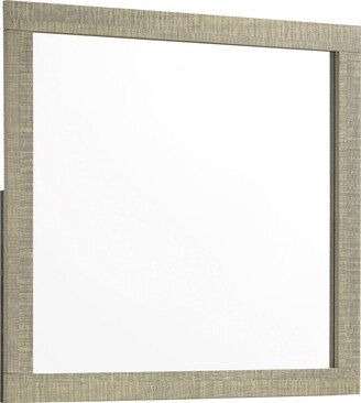 Furniture Channing Rough Sawn Grey Oak Rectangular Mirror - Rough Sawn Grey Oak