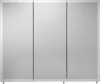 Westbourne White Triple Door Tri-View Steel Cabinet White