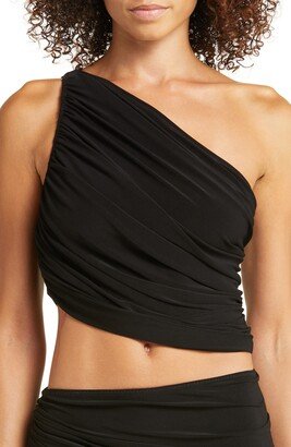 Diana One-Shoulder Swim Top-AA