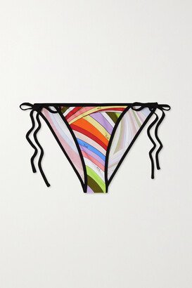 Printed Bikini Briefs - Red