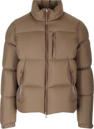 High-Neck Puffer Jacket-AO