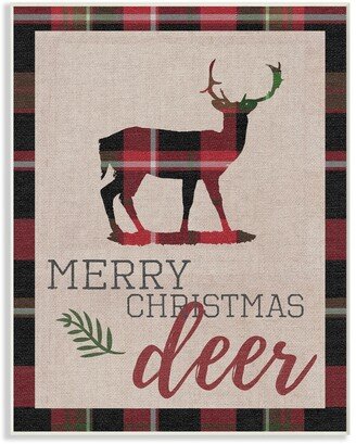 Merry Christmas Deer Wall Plaque Art, 12.5