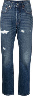 High-Rise Straight-Leg Jeans-AC