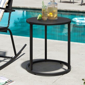 VredHom Patio Outdoor Metal Side Table