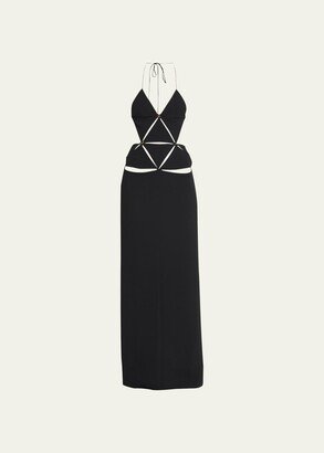 Hutska Triangle Cut-Out Dress