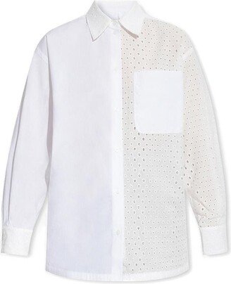 Broderie Anglaise Long-Sleeved Shirt