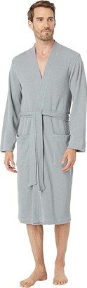 Comfort Waffle Robe Regular (Gray Heather) Men's Robe