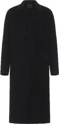 Double Face Long Coat in Black